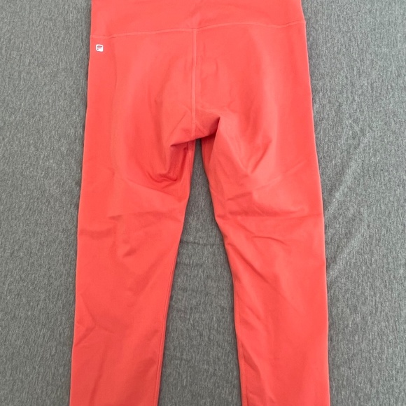 Fabletics Cropped Coral Leggings No Tag / Measures Size Small Hidden Pocket - Picture 3 of 14